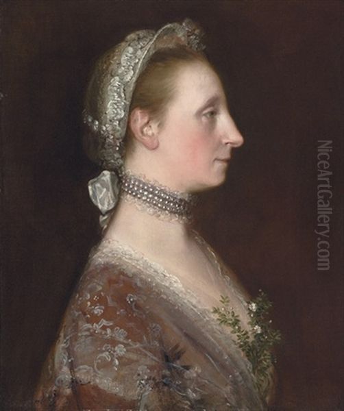 Portrait Of A Lady (mary Gibbon?) by Thomas Gainsborough