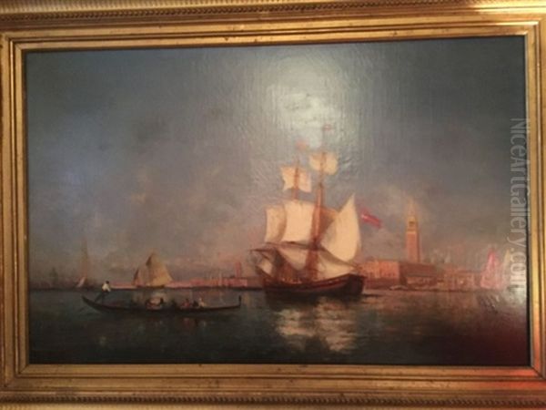 Voilier A Venise by Paul Charles Emmanuel Gallard-Lepinay