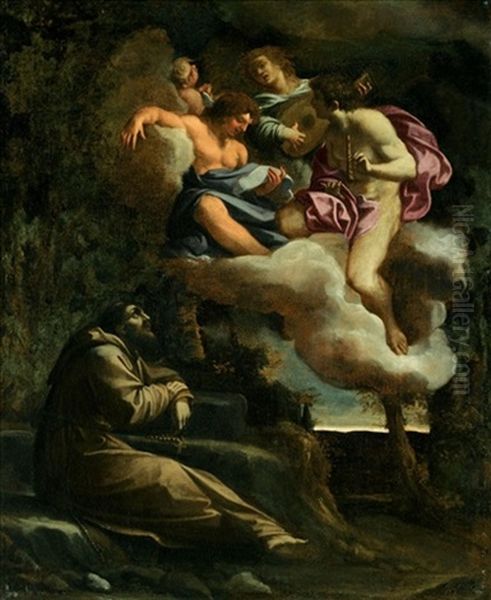 The Vision Of St. Francis by Lorenzo Garbieri