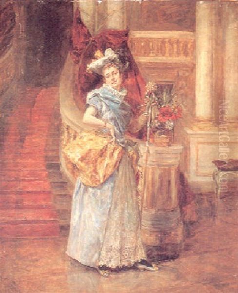 La Dama En La Escalera by Eduardo Leon Garrido