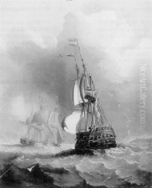 Shipping Of The French Coast by William Garthwaite