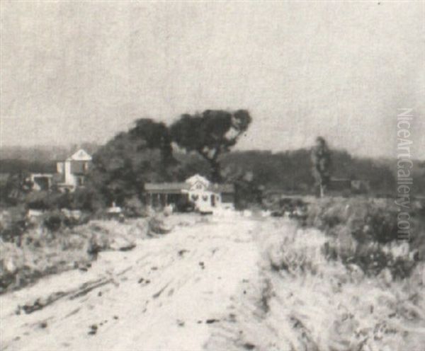 Houses In A Landscape by Gilbert Gaul