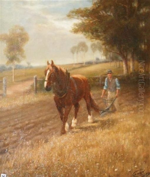 Ploughing The Field by Mark Russell Gawen