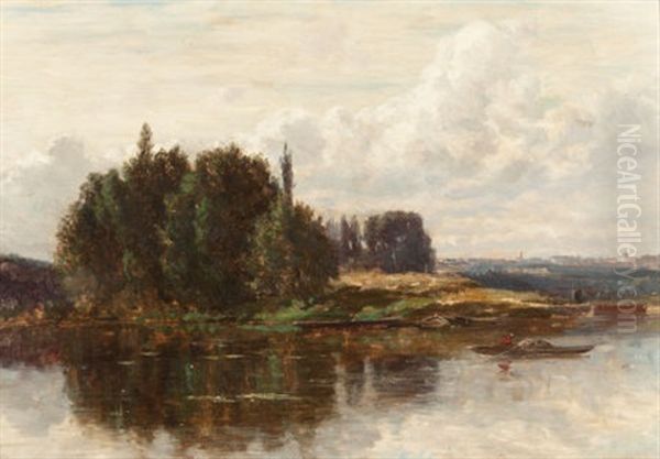 The River's Edge, New Hampshire by Samuel Lancaster Gerry