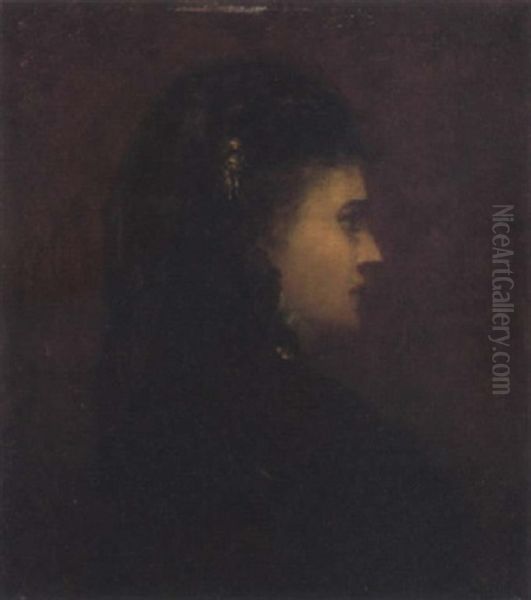 A Young Lady In Profile by Henri Gervex