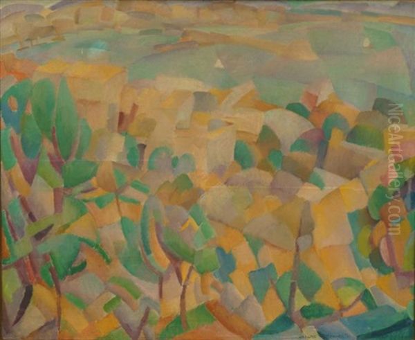 Gezicht Op Een Baai, Mallorca by Leo Gestel