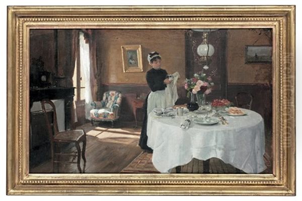 Laying The Table by Victor Gabriel Gilbert