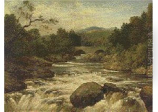 Rock Of The River Tummel by Edmund Gill