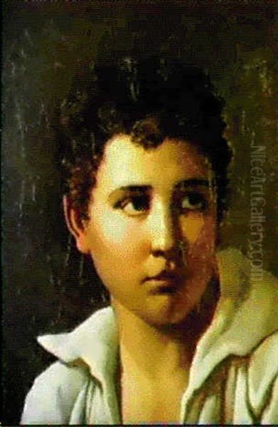 Portrait De Jeune Garcon by Anne-Louis Girodet de Roucy-Trioson