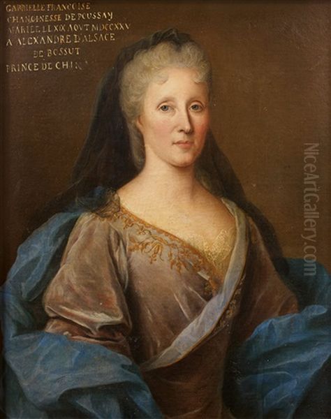 Portrait De Gabrielle Francoise De Beauvau De Poussay (1708-1758) by Pierre Gobert