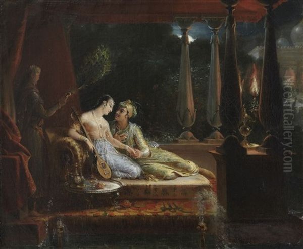 Scene Tiree Des Mille Et Une Nuits by Marie Elenore Godefroy