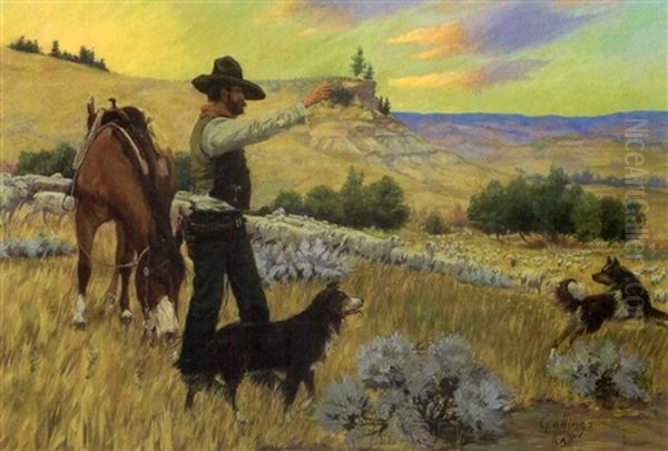 Wyoming Sheepherder by Elling William Gollings