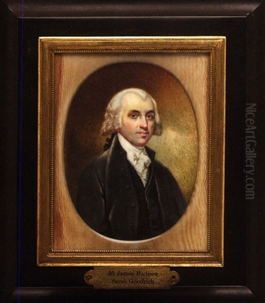 A Portrait Of James Madison (after Gilbert Stuart) by Sarah Goodrich