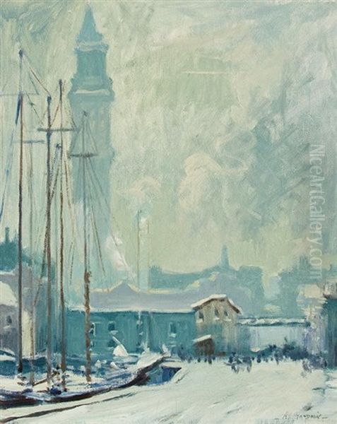 T Wharf And Custom House Tower by Arthur Clifton Goodwin