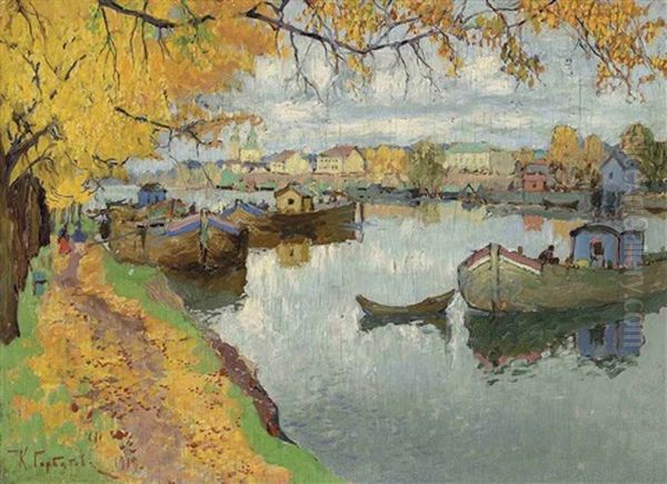 Autumn On The Islands by Konstantin Ivanovich Gorbatov