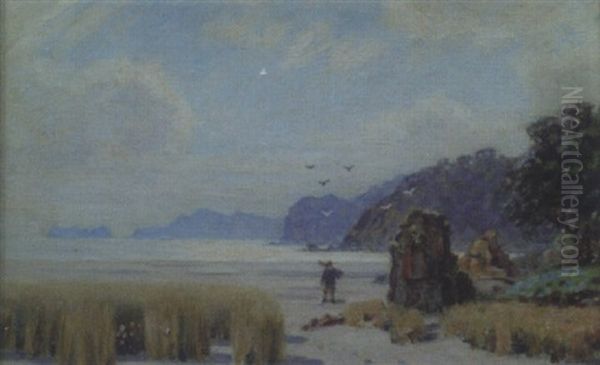 On The Beach, Brittany by William Crampton Gore