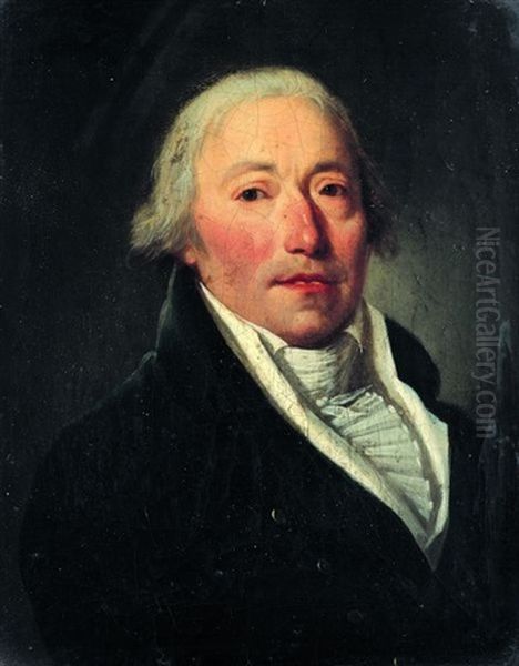 Portrait Du Poete Roucher (?) by Henri Nicolas Van Gorp