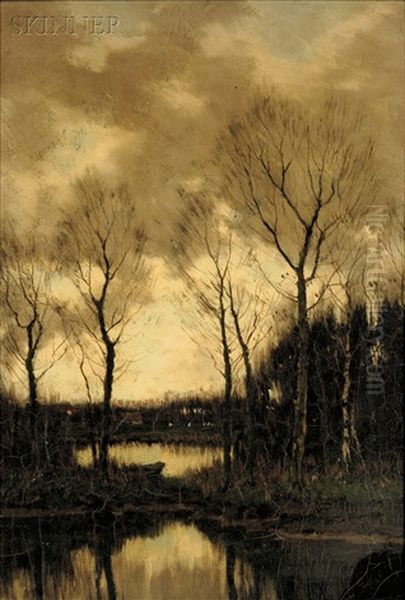 Landscape At Dusk by Arnold Marc Gorter