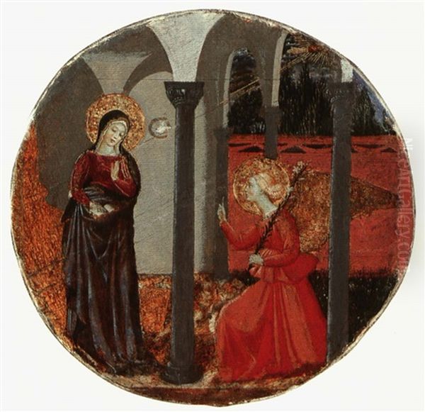 The Annunciation by Benozzo (Alessio de Lese di Sandro) Gozzoli