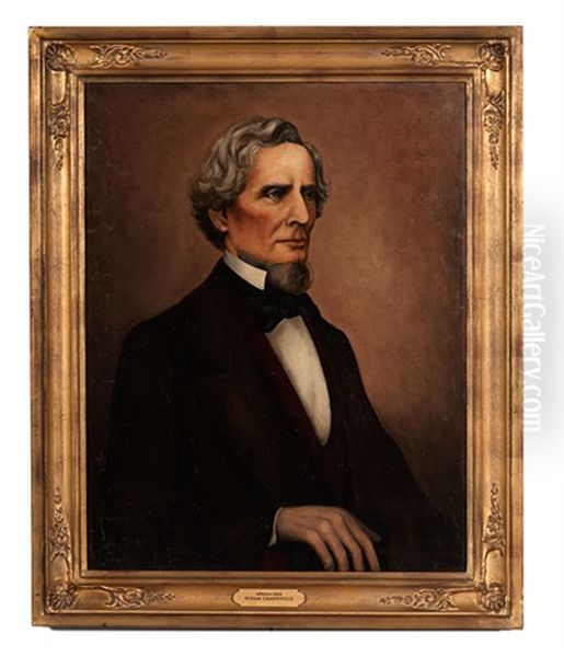 Csa President Jefferson Davis by Hiram Grandville