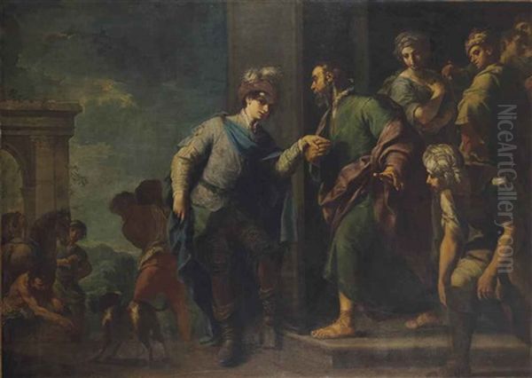 Le Depart Du Fils Prodigue by Ercole Graziani the Elder