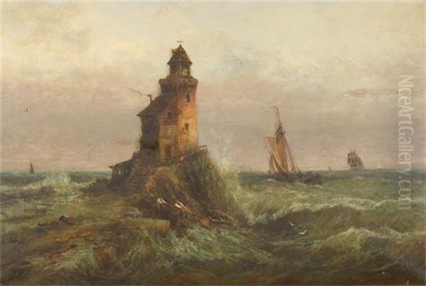 Sailing Off The Coast by George Gregory