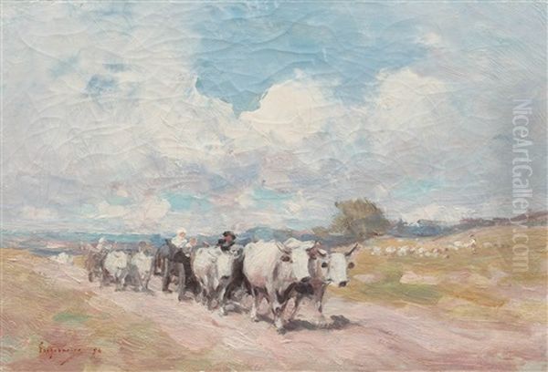 Convoy Of Carts At Noon by Nicolae Grigorescu