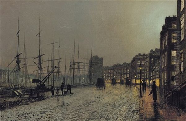 Shipping On The Clyde by John Atkinson Grimshaw