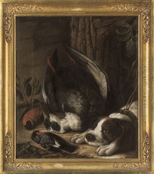 A Hunting Dog And His Prey by Johann Friedrich Grooth