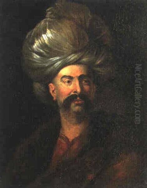 L'homme Au Turban by Jean Baptiste Louis (Baron Gros) Gros