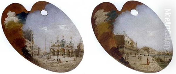 St. Mark's Square (+ The Piazzetta, Venice; Pair) by Giovanni Grubas