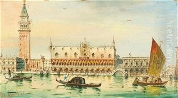 Venice, Gondolas In St. Mark