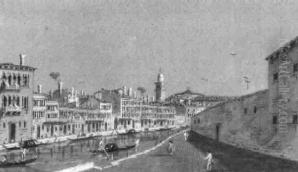 View Of The Fondamenta Della Croce, Venice by Giacomo Guardi