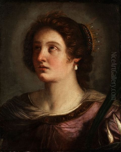 Heilige Katharina Von Alexandrien by  Guercino