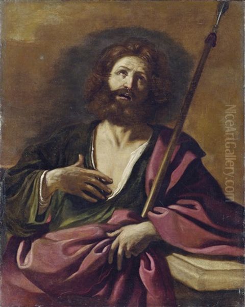 Der Apostel Thomas by  Guercino