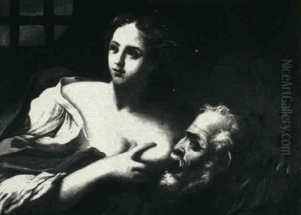 Roman Charity by  Guercino