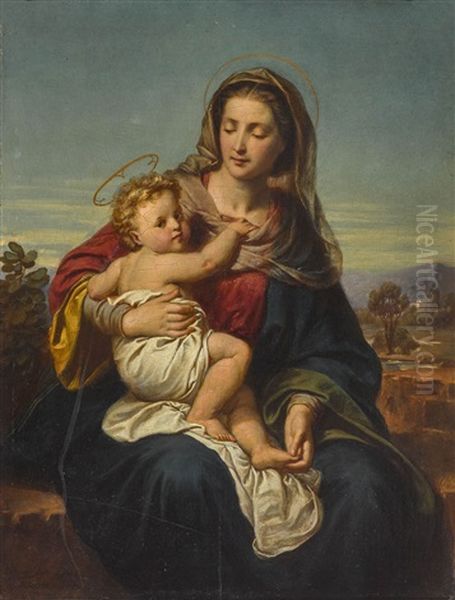 Maria Mit Dem Kind by Carl Adolf Gugel