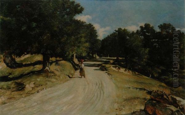 Paysanne Au Chemin by Paul Camille Guigou