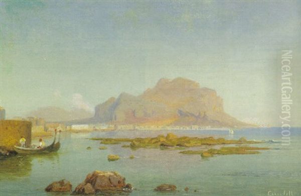 Der Monte Pellegrino Bei Palermo by Ludwig Heinrich Theodor (Louis) Gurlitt