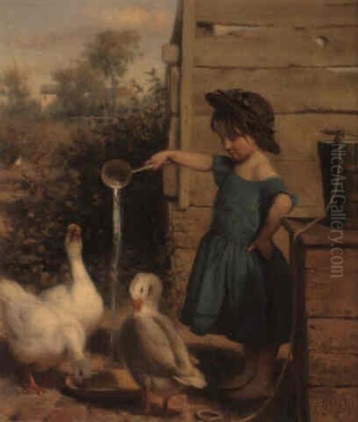 The Goose Girl by Seymour Joseph Guy