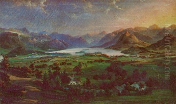 Cumbria, Der Wentwater Looking Toward The Jaws Of Borrowdale by Warner Gyselman