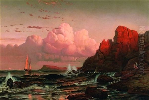 Sunset At Grand Manan by William Frederick de Haas