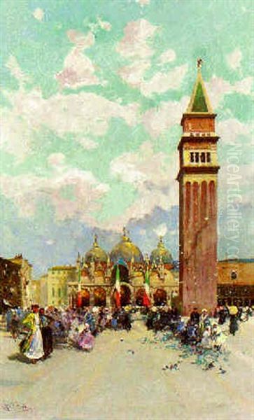 St. Mark's Square, Venice by George Charles Haite