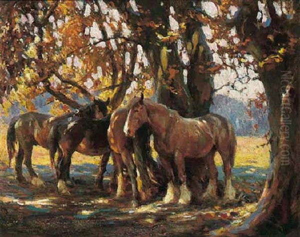 In The Shade Of The Trees by Frederick Hall