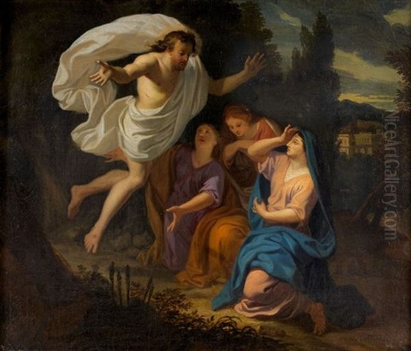 Le Christ Apparaissant Aux Trois Marie by Claude Guy Halle