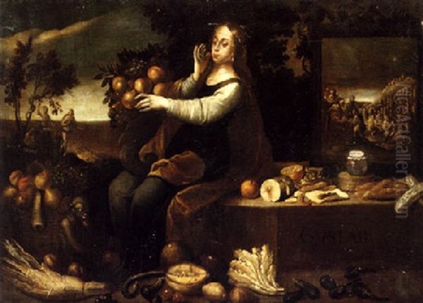 Alegoria Del Gusto by Juan Van Der Hamen Y Leon