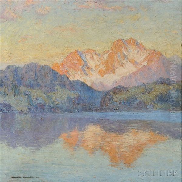 Mountain At Sunset by Hamilton Hamilton