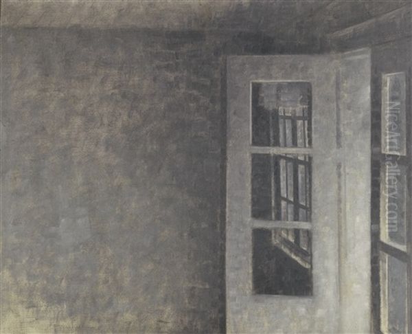 The Balcony Room At Spurveskjul by Vilhelm Hammershoi