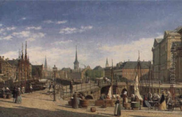 Fra H+jbro Plads, Gammel Strand Og Christiansborg by Heinrich Hansen