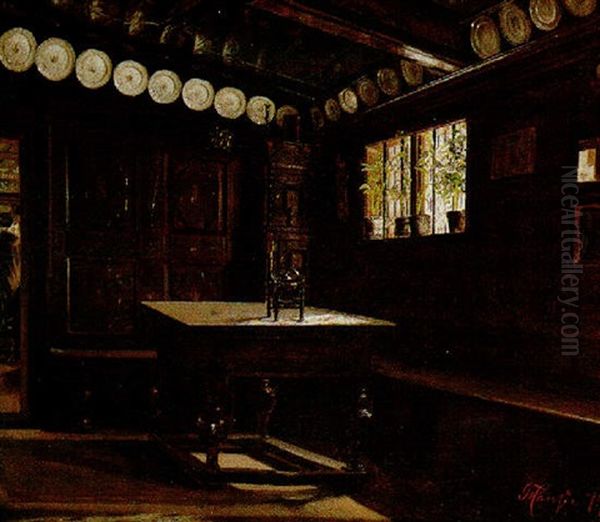 Panelled Interior by Josef Theodor Hansen